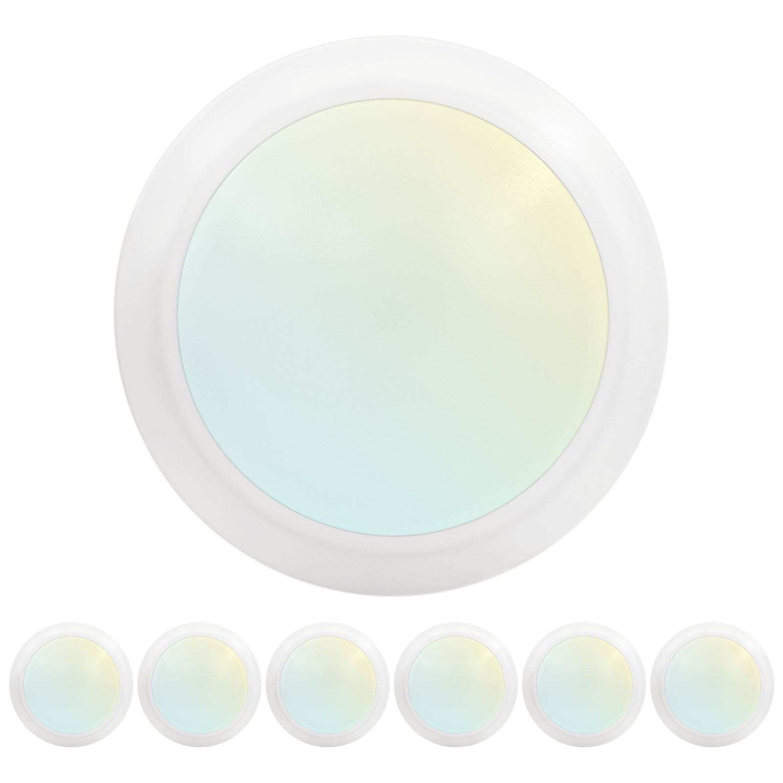 Luxrite 6 Inch LED Disk Lights, Dimmable, 5CCT 2700K-5000K, 12.5W ...