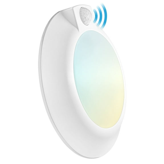 Luxrite 6 Inch LED Motion Sensor Ceiling Light, 3CCT 3000K 4000K 5000K, 13W, 1050LM, ETL Listed
