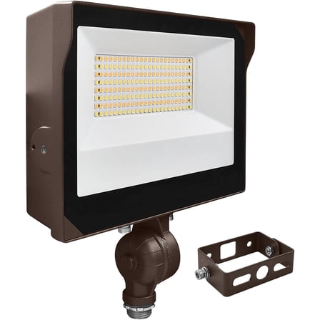 Luxrite 60/70/80W LED Flood Lights Photocell Up to 11680LM 3CCT IP65