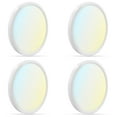 thumbnail image 1 of Luxrite 7 Inch LED Flush Mount Ceiling Light, 15W 1000LM, 5CCT 2700K-5000K, Dimmable, ETL 4-Pack, 1 of 7