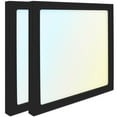thumbnail image 1 of Luxrite 9 Inch Square LED Flush Mount Light, 18W 1250LM, 5CCT 2700K-5000K, Dimmable - Black 2-Pack, 1 of 6