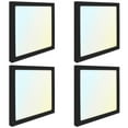 thumbnail image 1 of Luxrite 9 Inch Square LED Flush Mount Light, 18W 1250LM, 5CCT 2700K-5000K, Dimmable - Black 4-Pack, 1 of 6