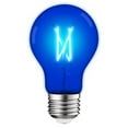 thumbnail image 1 of Luxrite A19 Edison LED Light Bulb, 4.5W=60W Colored Glass Filament, UL Listed, E26 Base, Indoor Outdoor Blue, 1 of 5