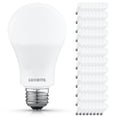 thumbnail image 1 of Luxrite A19 LED Light Bulb 12.5W=100W 3500K 1500 Lumens Non-Dimmable E26 Base Enclosed Fixture Rated Damp Rated ETL 96 Pack, 1 of 7
