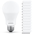 thumbnail image 1 of Luxrite A19 LED Light Bulb 12.5W=100W 5000K 1500 Lumens Non-Dimmable E26 Base Enclosed Fixture Rated Damp Rated ETL 96 Pack, 1 of 7
