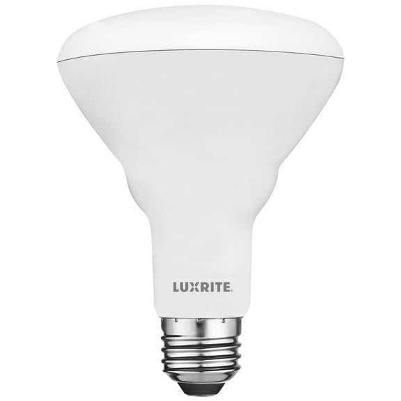 Luxrite BR30 LED Flood Light Bulb, 8.5W=65W, 5000K Bright White, 650 Lumens, Dimmable, Damp Rated, UL, E26