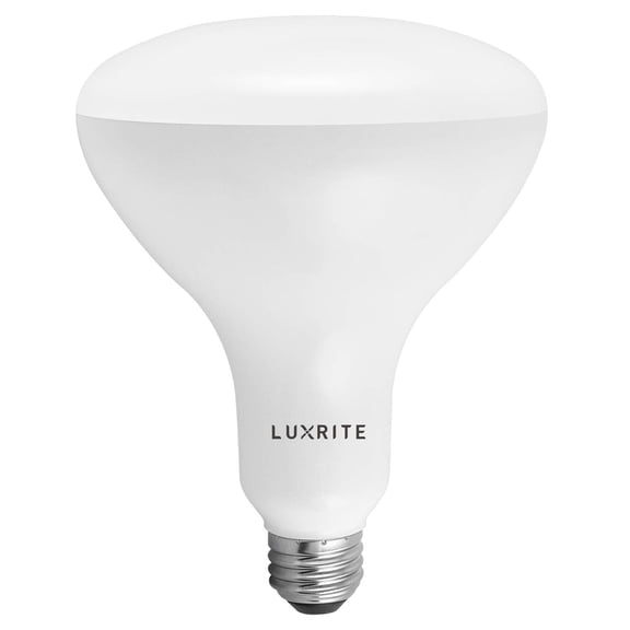 Luxrite BR40 LED Flood Light Bulbs, 14W=85W, 3500K Natural White, Dimmable, 1100 Lumen, E26 Base, UL Listed
