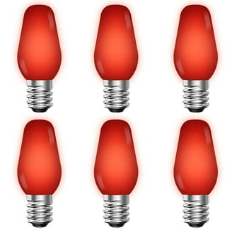 Merriway BH00648 60W Red Fireglow Light Bulbs Bayonet BC B22 For Flame