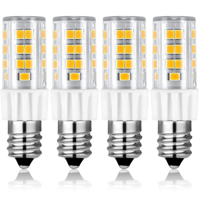 E14 LED Bulb Dimmable 40W Equivalent 3000K Soft White, E14 European  Candelabra Base Light Bulbs, Clear Glass Torpedo Shape, 6 Pack 