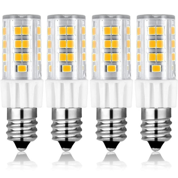 Luxrite E12 Mini Candelabra LED Bulb T4/T3, 40W Equivalent, Dimmable, 3000K Soft White, 500 Lumens, ETL Listed 4-Pack