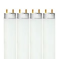 thumbnail image 1 of Luxrite F17T8/850 17W 24" T8 Fluorescent Tube Light Bulb, 5000K Bright White, 1350 Lumens, G13 Bi-Pin Base 4-Pack, 1 of 4