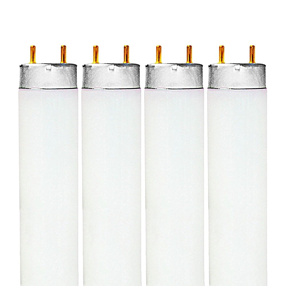 Luxrite F17T8765 17W 24 Inch T8 Fluorescent Tube Light Bulb 6500K Daylight White 1350 Lumens G13 Medium Bi-Pin Base LR20755 4-Pack
