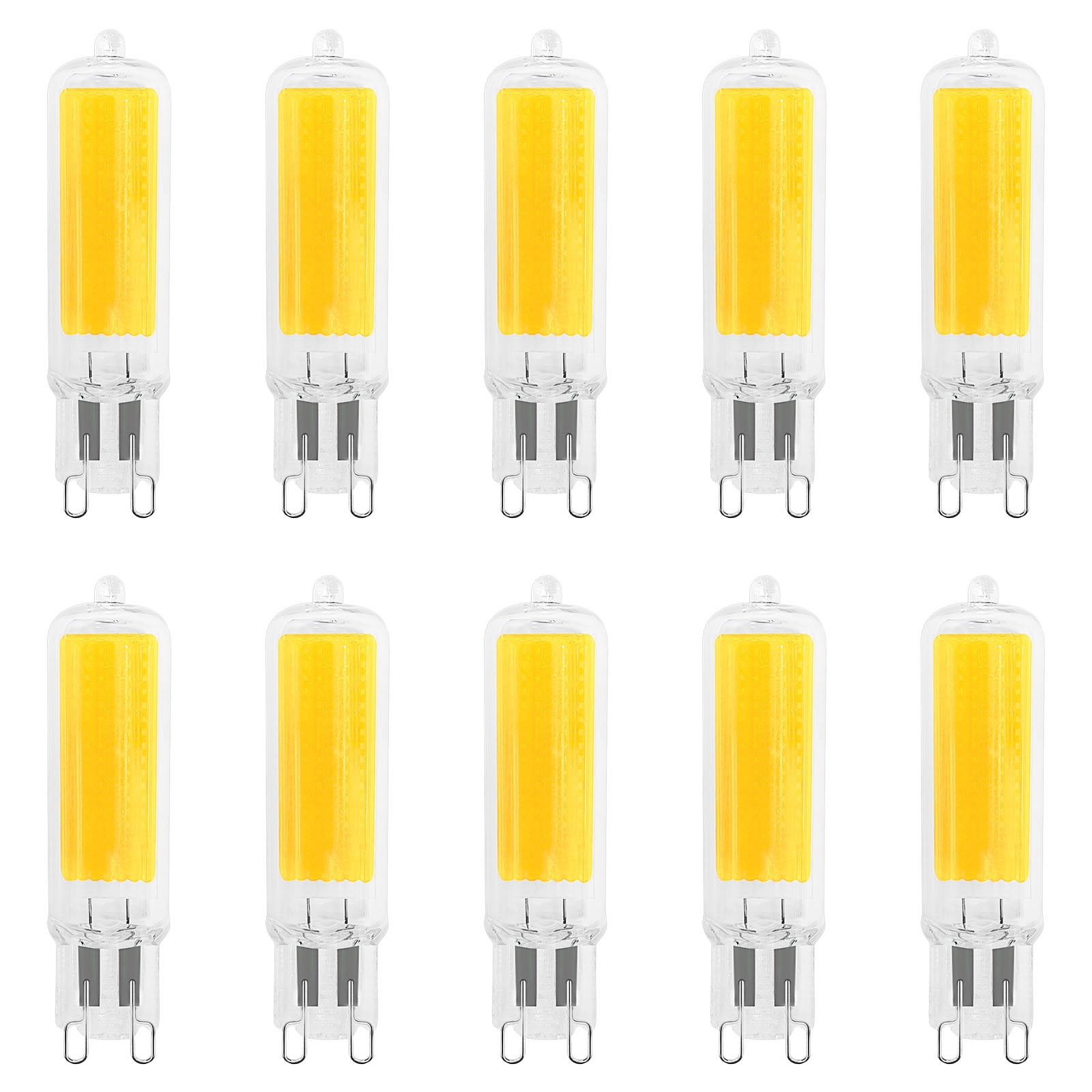 50 Watt Equivalent Clear Glass Dimmable Bi-Pin LED Bulbs