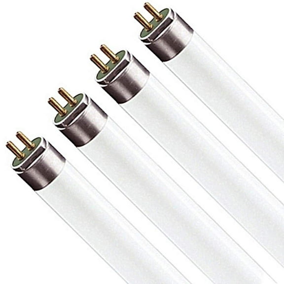 Luxrite LR20775 4-Pack F54T5/835/HO 54-Watt 4 FT T5 High Output Fluorescent Tube Light Bulb, Natural 3500K, 4200 Lumens, G5 Mini Bi-Pin Base