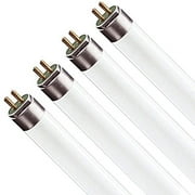 Luxrite LR20775 4-Pack F54T5/835/HO 54-Watt 4 FT T5 High Output Fluorescent Tube Light Bulb, Natural 3500K, 4200 Lumens, G5 Mini Bi-Pin Base