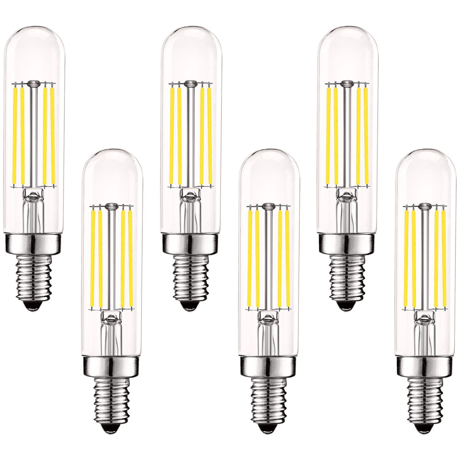 Bright White Dimmable LED Candelabra Light Bulbs 6-Pack