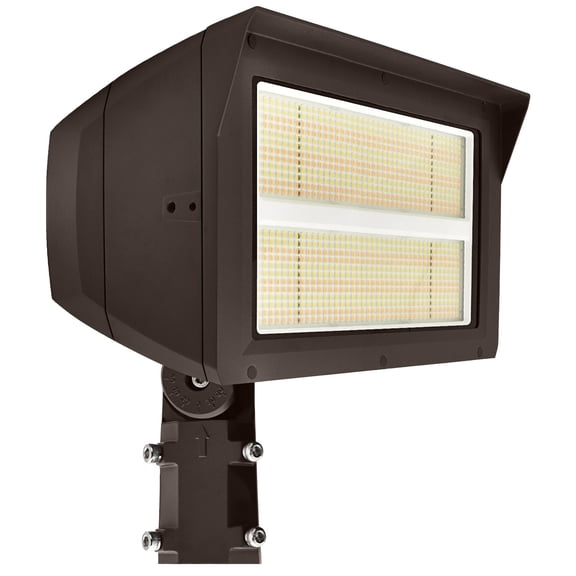Luxrite Universal LED Flood Light, 3CCT, 200W-300W, Up to 44400LM, IP65, Dimmable, Dusk to Dawn Photocell Sensor