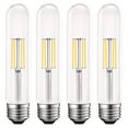 thumbnail image 1 of Luxrite Vintage T9 LED Tube Light Bulbs 60W Equivalent, 4000K Cool White, 550LM, Dimmable, 5W, UL, E26 Base 4 Pack, 1 of 7