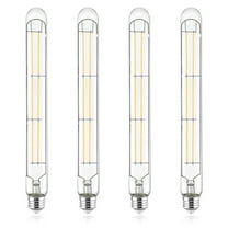 Luxrite Vintage T9 Long LED Tube Light Bulb 7W 2700K 800 Lumens Dimmable 4 Pack