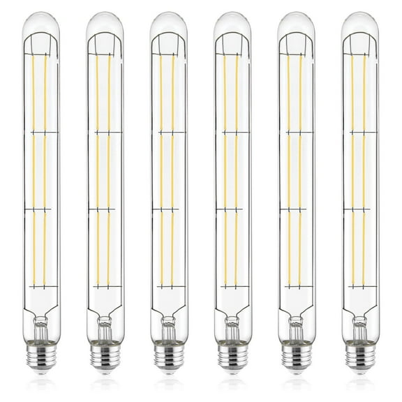 Luxrite Vintage T9 Long LED Tube Light Bulb 7W 3000K 800 Lumens Dimmable 6 Pack