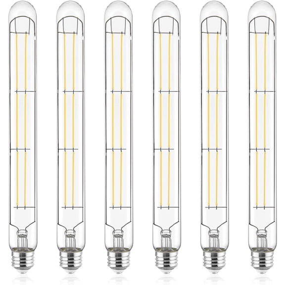 Luxrite Vintage T9 Long LED Tube Light Bulb 7W 4000K 800 Lumens Dimmable 6 Pack