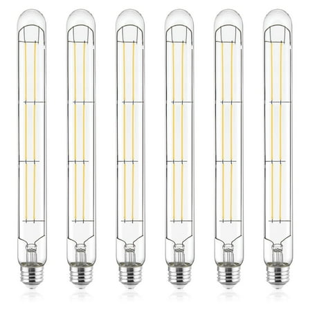 Luxrite Vintage T9 Long LED Tube Light Bulb 7W 4000K 800 Lumens Dimmable 6 Pack