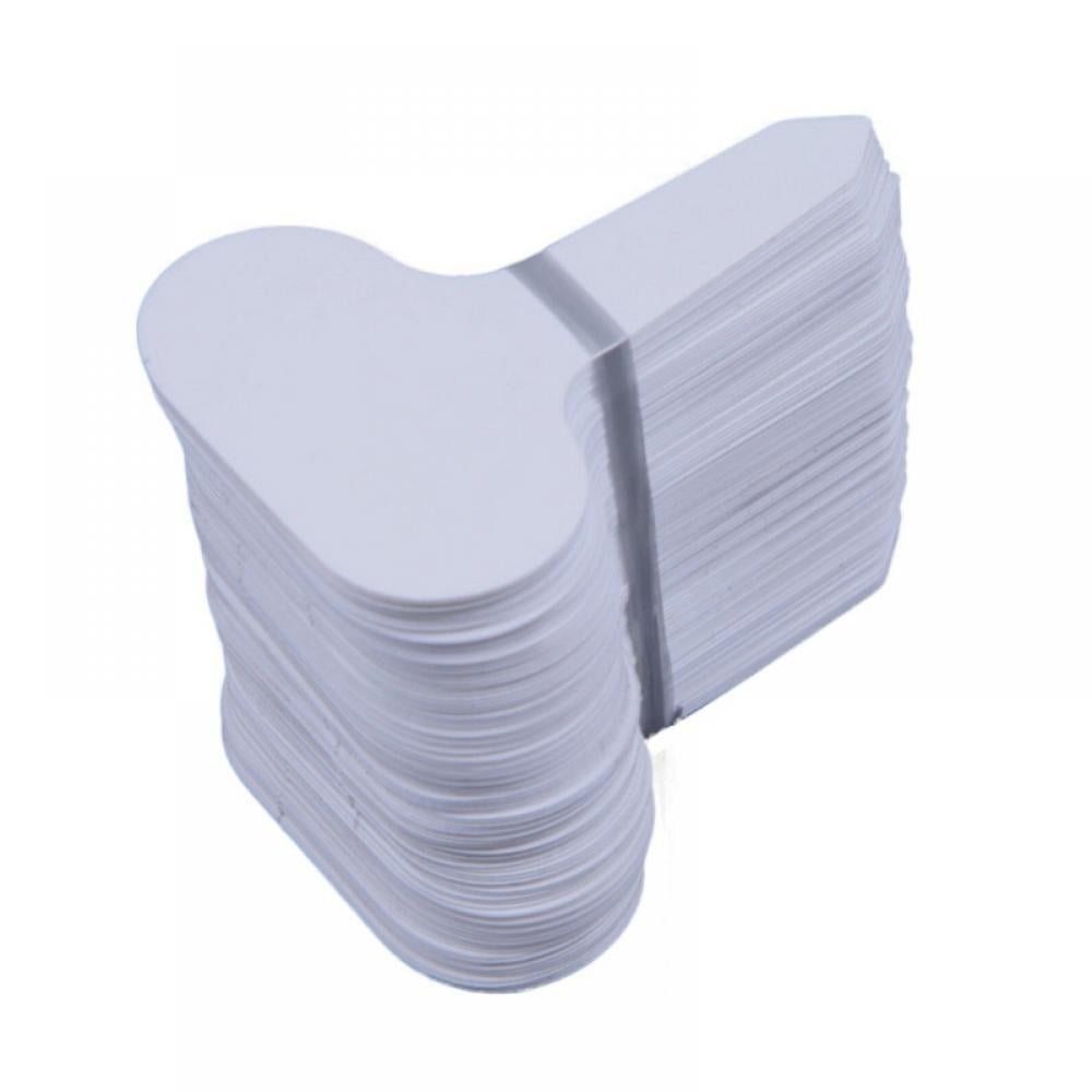 Luxsea 100 PCS Plastic Waterproof Plant Nursery Garden Labels T-type Tags Markers Plant Stakes Re-Usable Plant Tags White