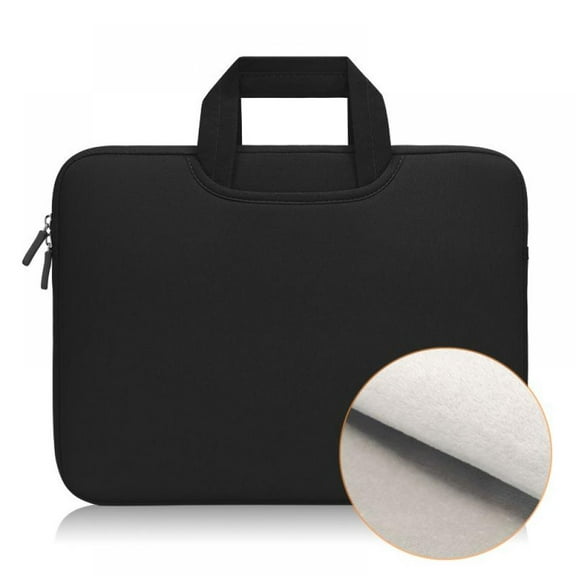 Luxsea 11-15.6" Computer Carrying Case, Laptop Sleeve Case Waterproof Shock Resistant Laptop Case with Accessory Pocket Home Computer Notebook Handbag Upgrade Suede