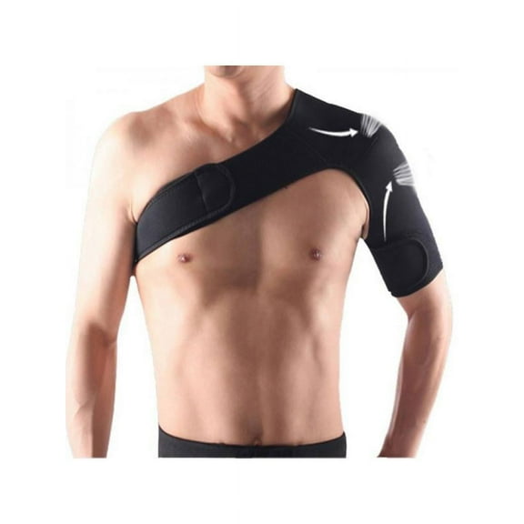 Luxsea Adjustable Elastic Arm Sleeve Shoulder Support Brace Basketball Men Safety Sports Injury Guard Posture Corrector