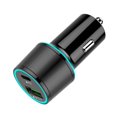 thumbnail image 1 of Luxsea Car Charger Adapter - 3.0 Portable USB w/Fast Charge Technology & Dual Ports - Compatible w/Apple iPhone, Android, Tablet or Other USB Device, 1 of 9