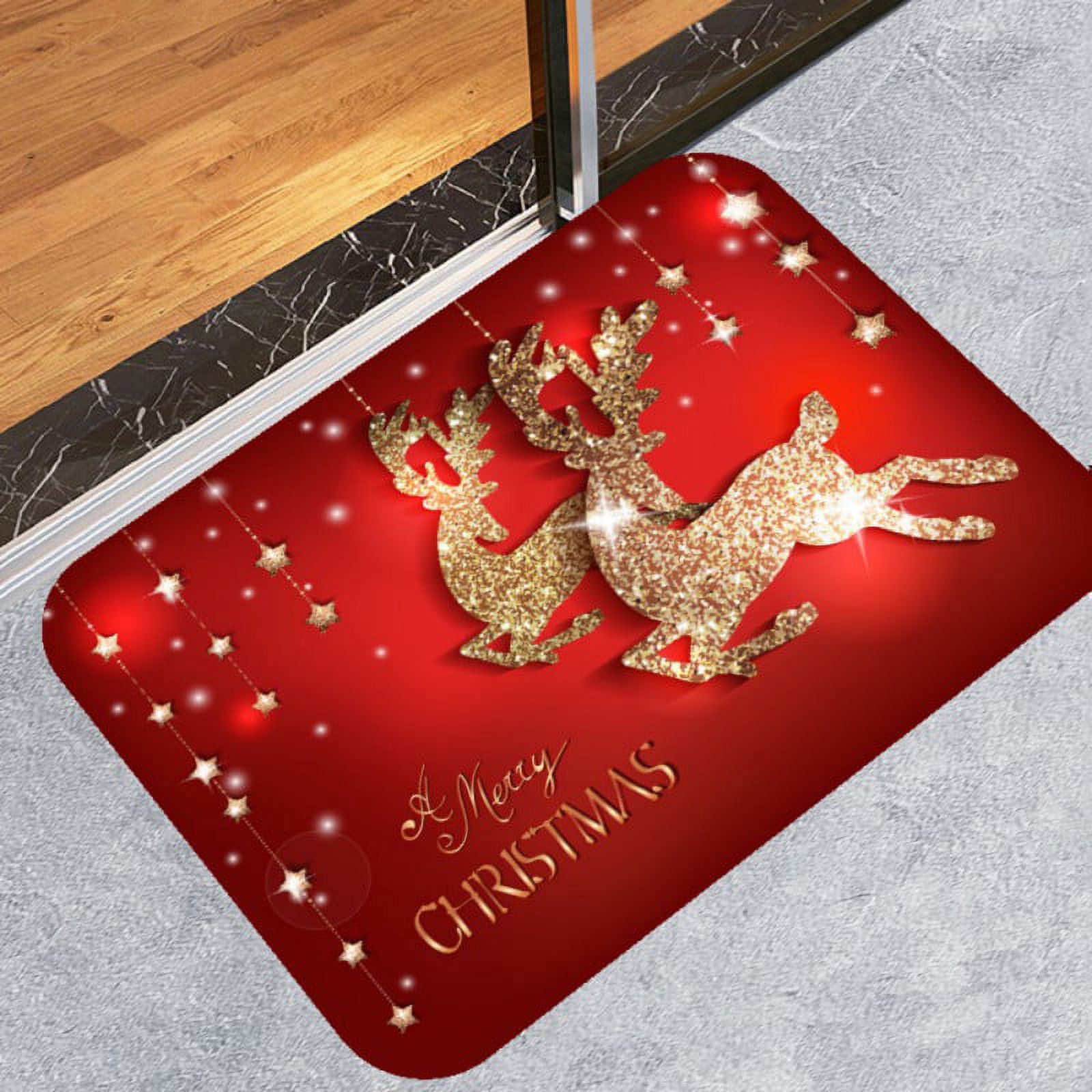 Presence 2pcs Christmas Alphabet Kitchen Mat, Christmas Anti Fatigue Mats  for Kitchen Floor, Waterproof Non Slip Red Plaid Kitchen Mat with Soft  Cushioned Thick Memory Foam, Christmas Gifts 