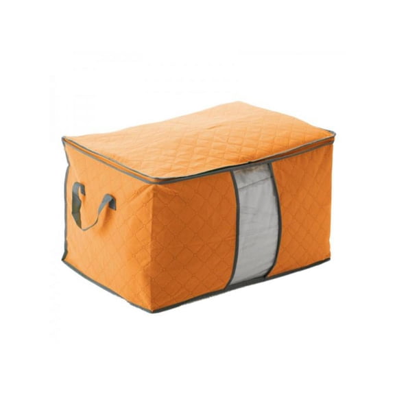 Luxsea Foldable Storage Bag Organizer Clothing Blanket Quilt Closet Cabin Sweater Box Pouches Container