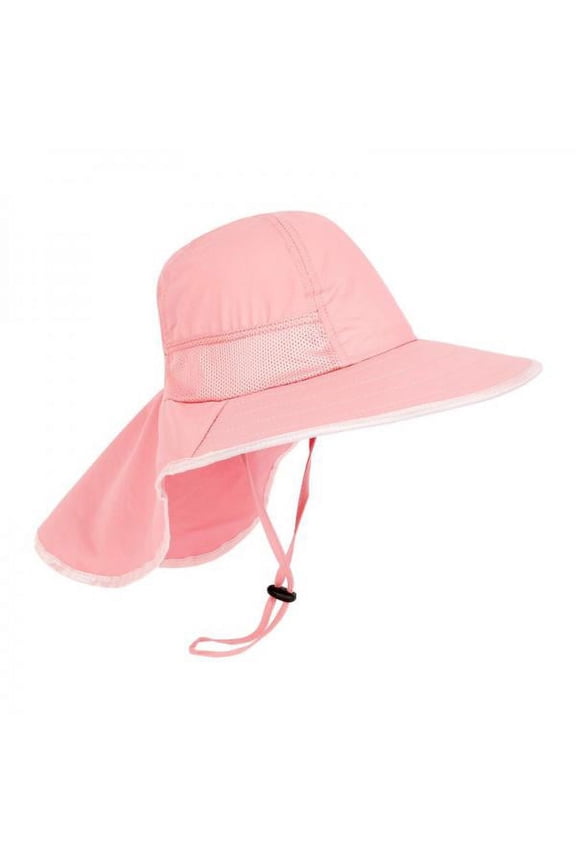 Kids Solid Color Fishtail Hat Summer Beach Travel Outdoor Children Sunshade Hat