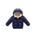 thumbnail image 1 of Luxsea Kids Winter Warm Jacket Children Plus Velvet Cotton Hooded Puffer Coat for 2-7 Y, 1 of 5