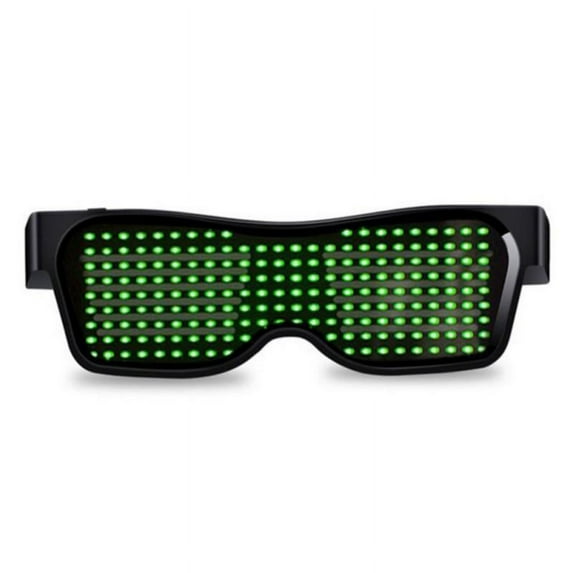 Luxsea Magic Bluetooth Dynamic LED Glowing Glasses Party Favor USB Rechargeable LED Light Up Eyeglasses with Flashing Neon