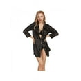thumbnail image 1 of Luxsea Spring Summer Women's Solid Color Lapel Sexy Silk Pajamas Short Skirt Casual Plus Size Nightgown, 1 of 6