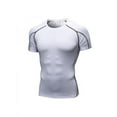 thumbnail image 1 of Luxsea Summer Mens T-shirt Short Sleeve Quick Dry Breathable Fitness Tshirt Men Tee Tops Solid Colors Plus Size, 1 of 5