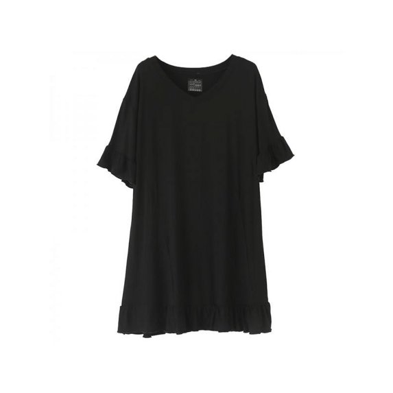 Luxsea Women's Modal Pajamas Dress Solid Color Summer Thin Ice Silk Nightdress Cotton Home Clothes Cotton Nightgown