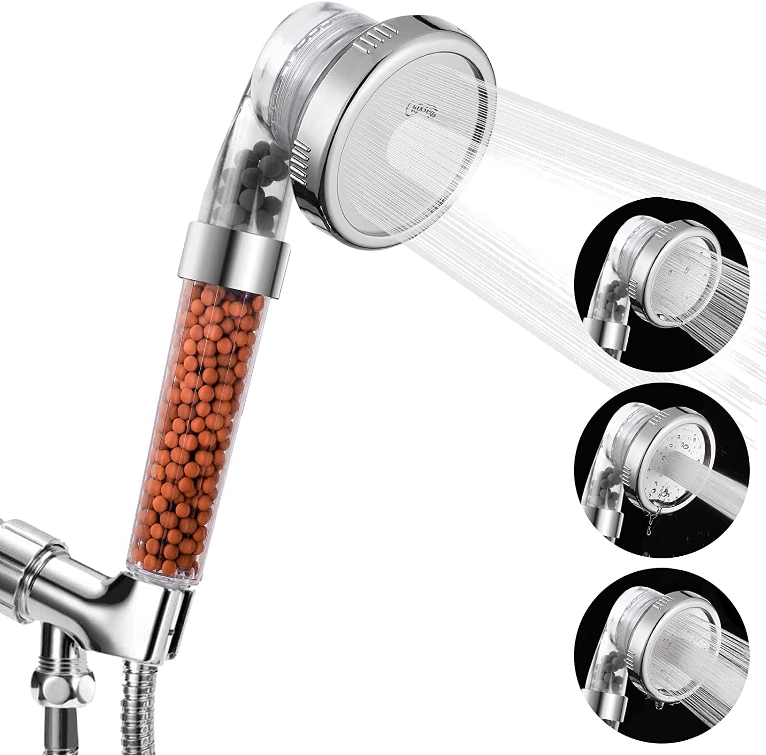 Luxsego Purifying HighPressure Shower Head with Massage Spa & Filter