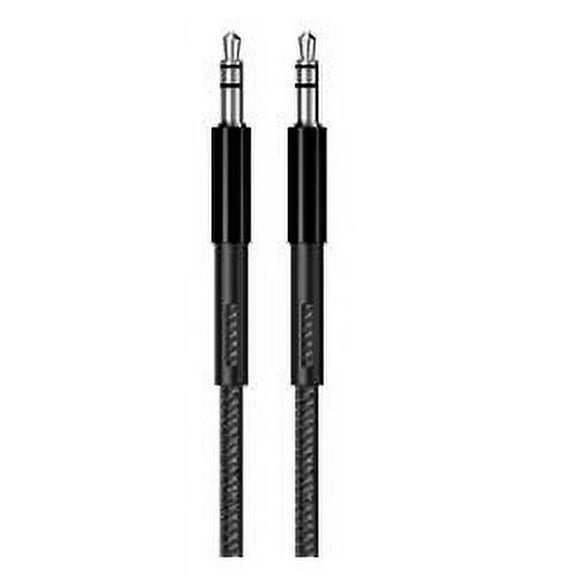 Luxshare Audio Cable, 3ft. Heavy Duty Braided Cable, Black