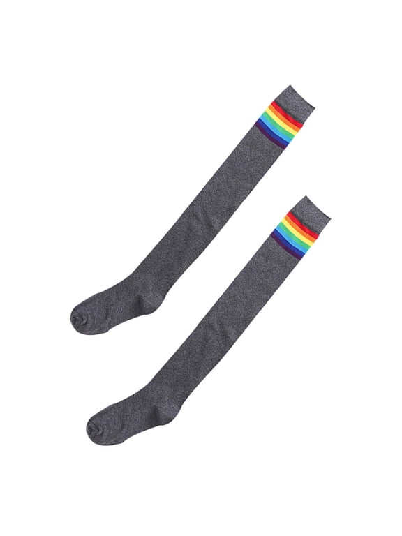 Durable Elastic Grey ped Cotton Socks for Cold Weather 1Pair