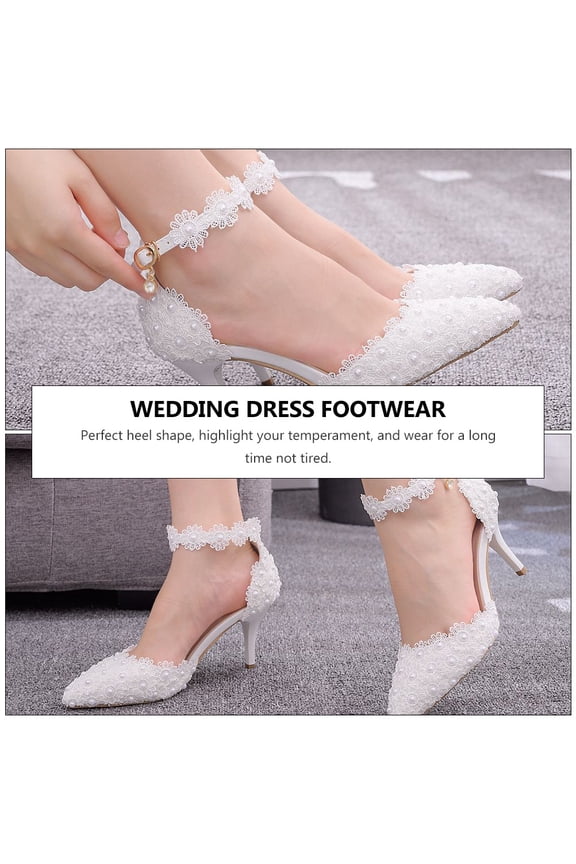 1 Pair of Wedding Sandals for Bride Imitation Non-slip Sole