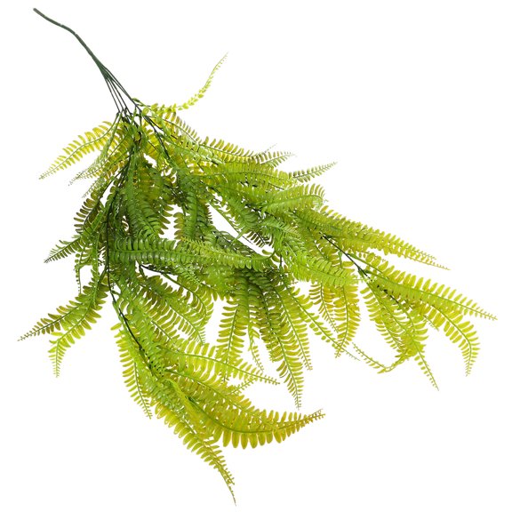 Luxshiny 1 Pc Fake Fern Hanging Simulation Greenery Decor Wall Hanging Green Plastic Ornament