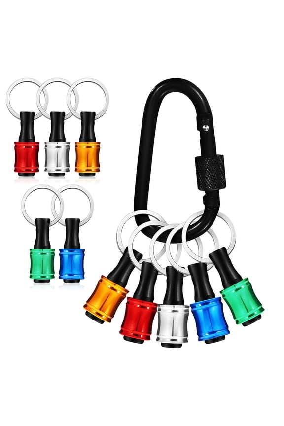 Flexible Drill Bit Extension Bit Holder Key Chain Aluminium Alloy 1 Set