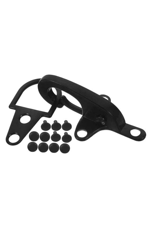 Black Metal Buckle Clasp Set for Sweaters, Scarves, Coats - Clip Fastening Accessory
