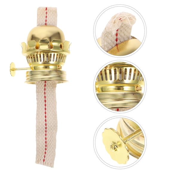 Luxshiny 1 Set Burner Lamp Wick Aluminum Alloy Replacement For People Who Like Vintage Items