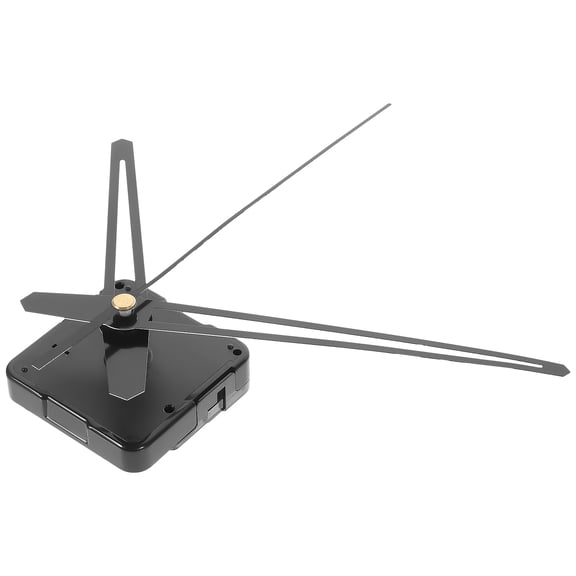 Luxshiny 1 Set Clock Components Kit Black Plastic Silent Clock Mechanism for Crafters