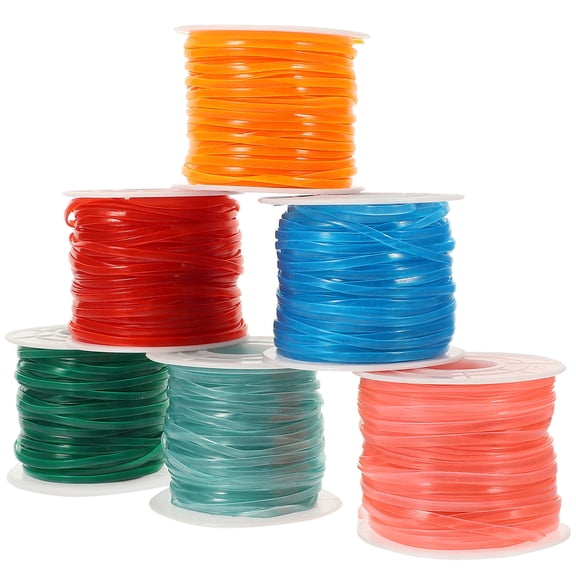 Luxshiny Colored Plastic Weaving Ropes Set with Glow-in-the-Dark Feature, Jewelry Making Craft Supplies