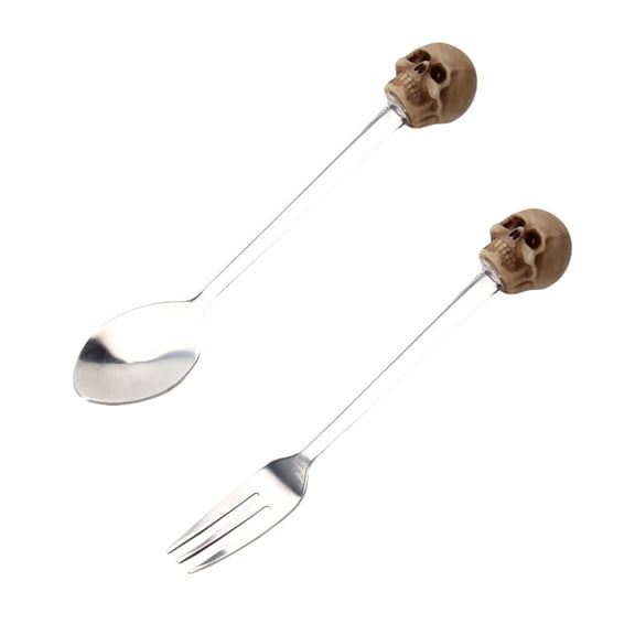 Luxshiny Fruit Forks and Spoons Resin Tableware 1 Set