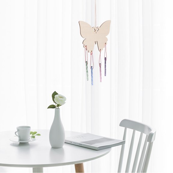 Luxshiny 1 Set Handmade Wind Chime Crafts Kit DIY Craft Wood Multi Art Projects Indoor Living Room Back to School